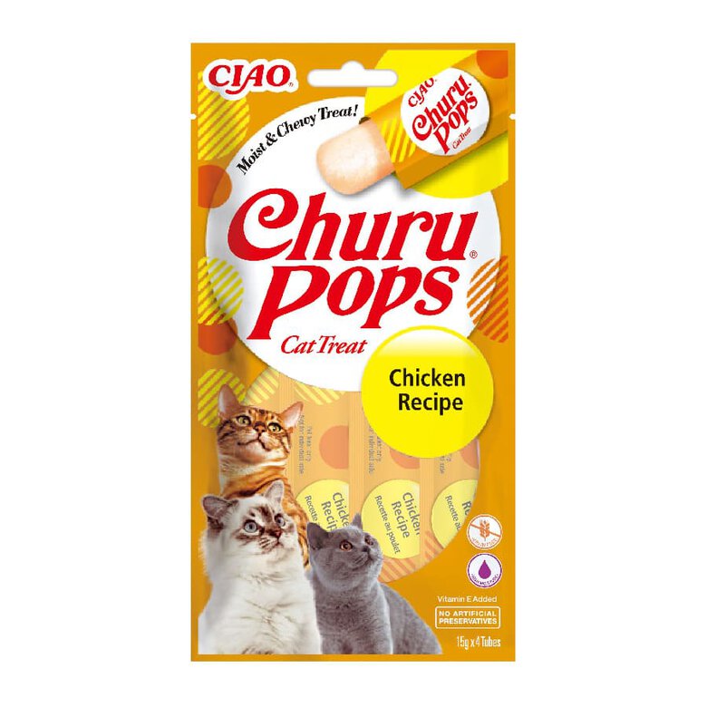 Churu Palitos Pops de Pollo para gatos, , large image number null